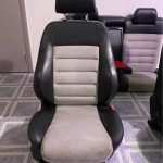 00-02 Audi B5 S4 Sedan Complete Seats Black White Ivory Panda Alcantara A4 Recaro OEM - Image 3