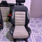 00-02 Audi B5 S4 Sedan Complete Seats Black White Ivory Panda Alcantara A4 Recaro OEM - Image 4